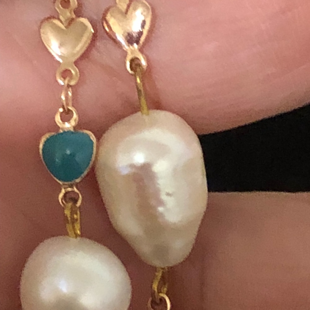 Pearl long necklace